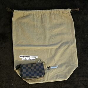 Louis Vuitton Dust Cover W17 x H19 inches [Mini Pochette not included]